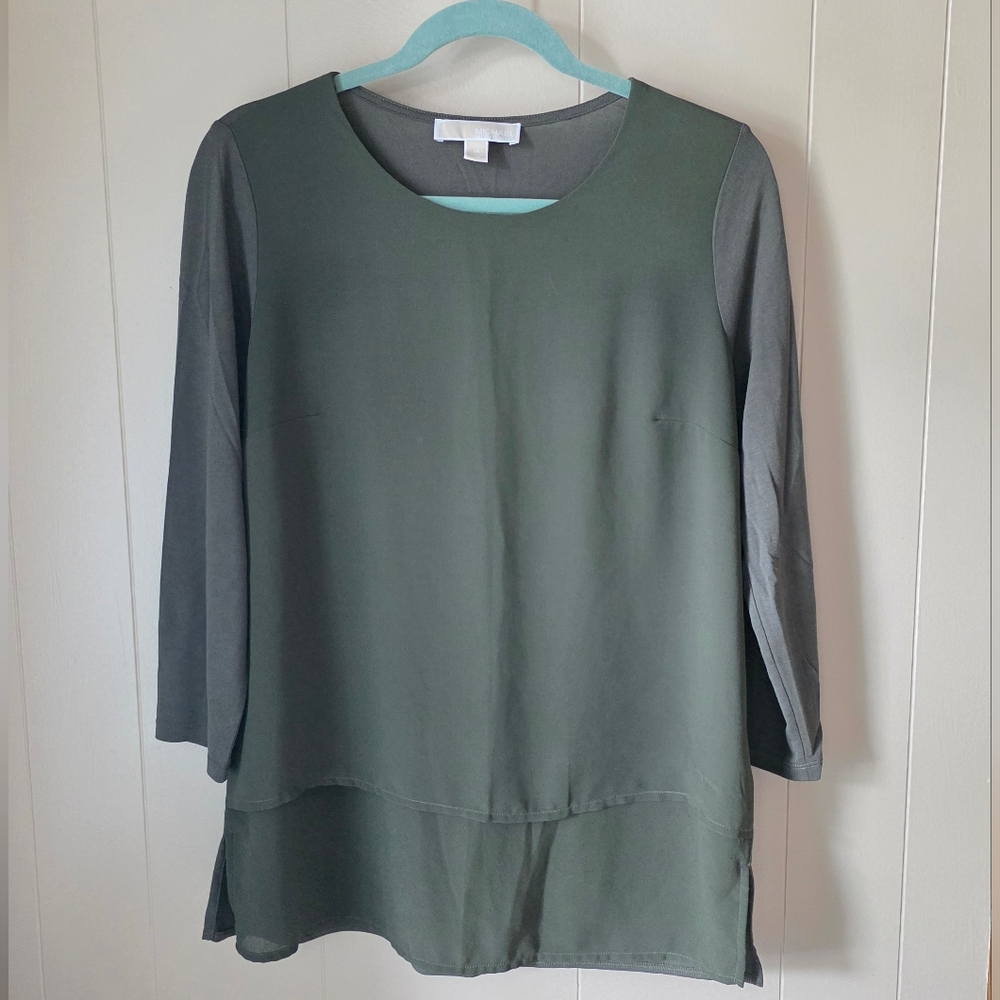 MICHAEL Michael Kors Mix Material Blouse